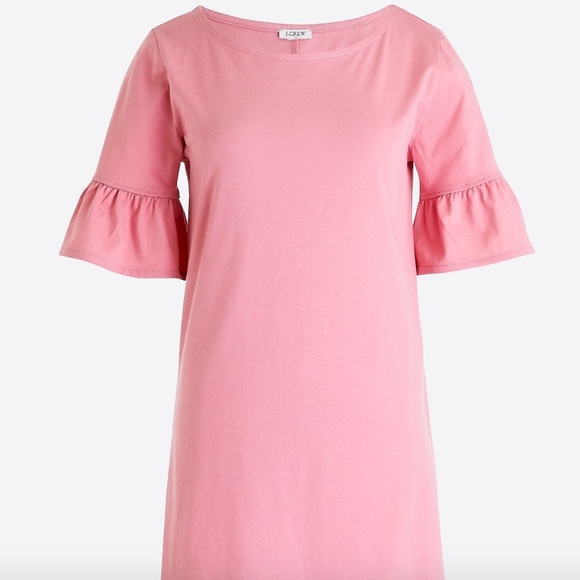 J. Crew Dresses & Skirts - J Crew Pink Ruffle Sleeve Dress